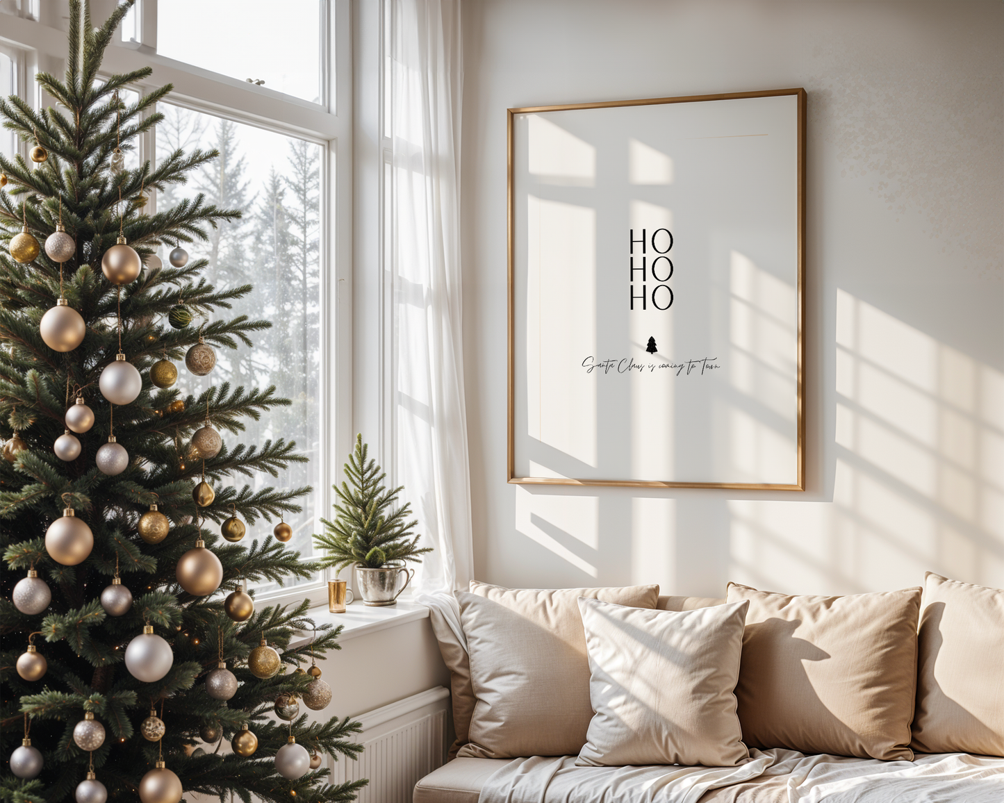 Weihnachtsposter Ho ho ho