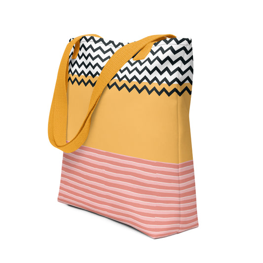 Tasche „Golden Lines“ – Farbige Alltagstasche im modernen Design