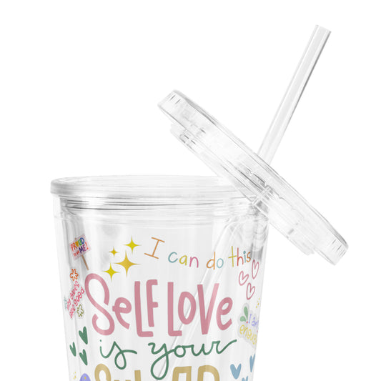 Self Love Becher – Wiederverwendbarer Trinkbecher mit Spruch