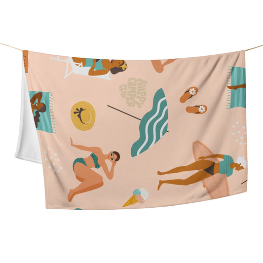 Kuscheldecke Happy Camper Club | Badedesign