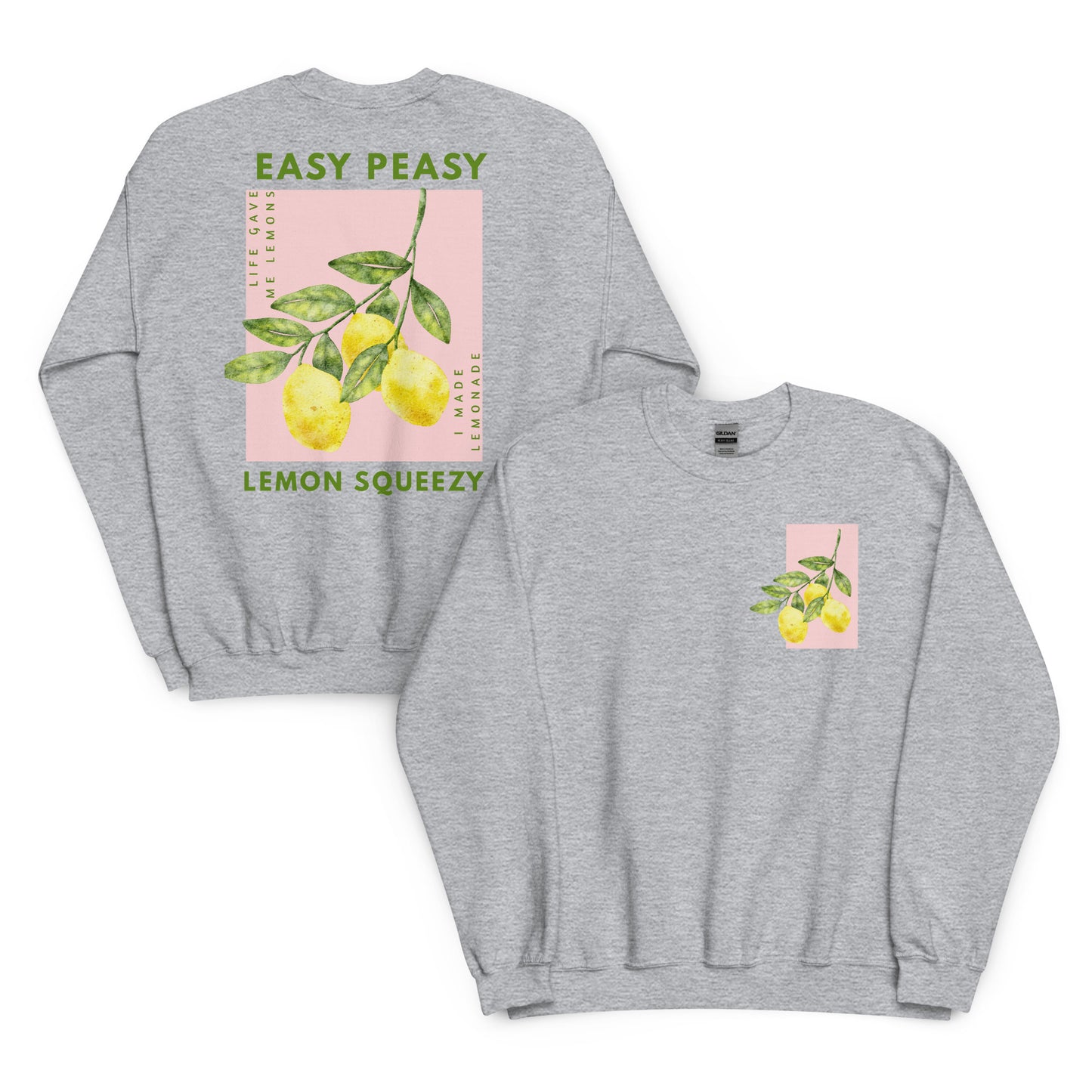 🍋 Kinder‑Sweatshirt „Easy Peasy Lemon Squeezy“