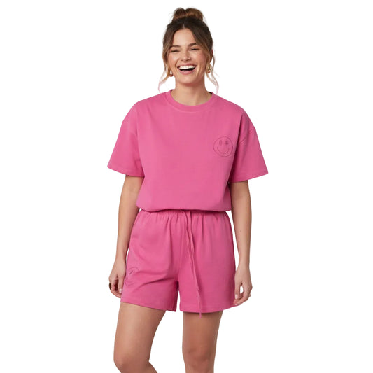 Baumwolle Casual Smiley Shorts