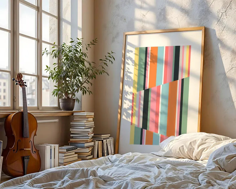 Mid Century Modern | buntes Poster