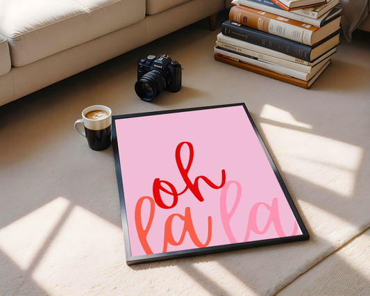 Pinkes Poster OhLaLa