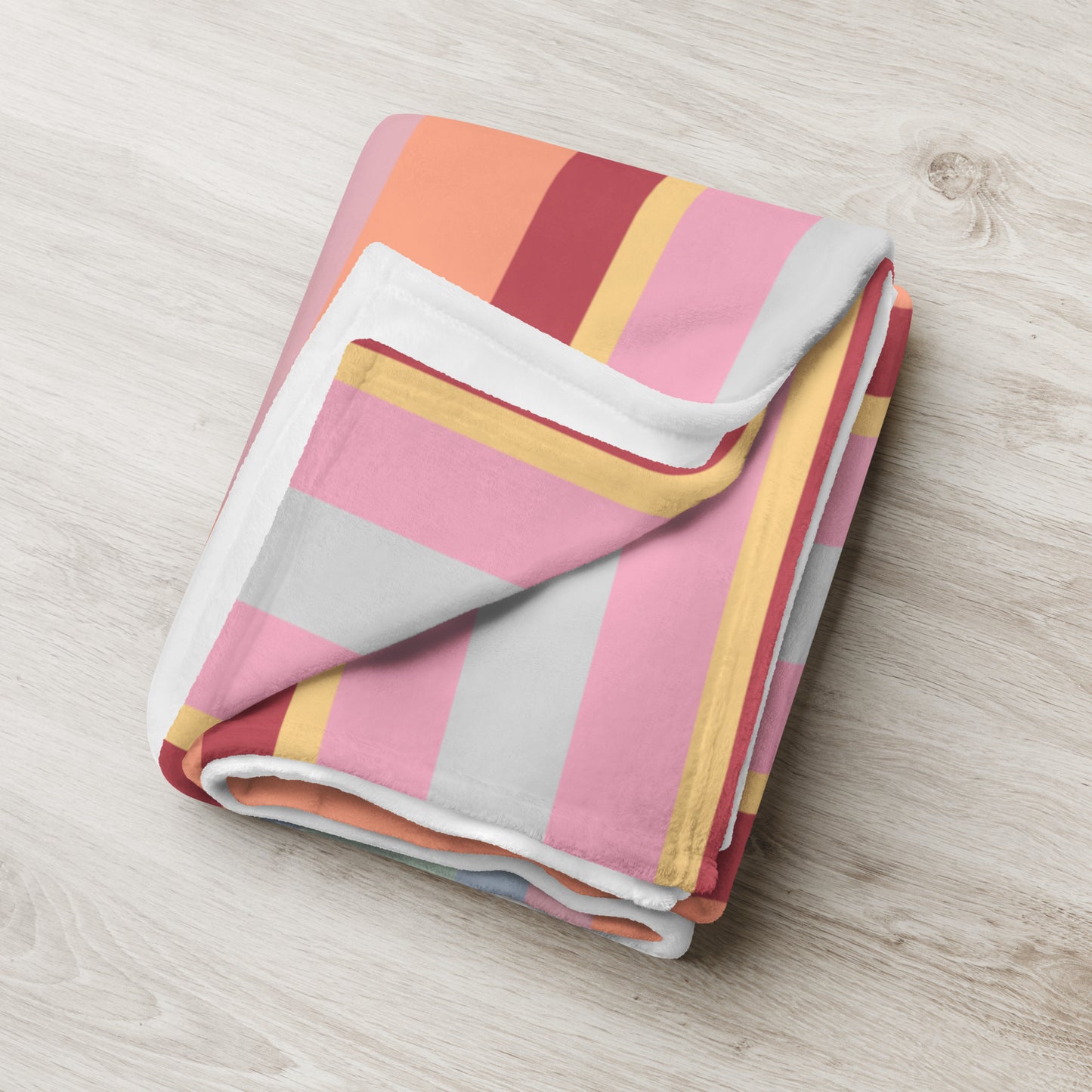 Premium Tagesdecke im klassischen Wolkenschoenshop Streifendesign