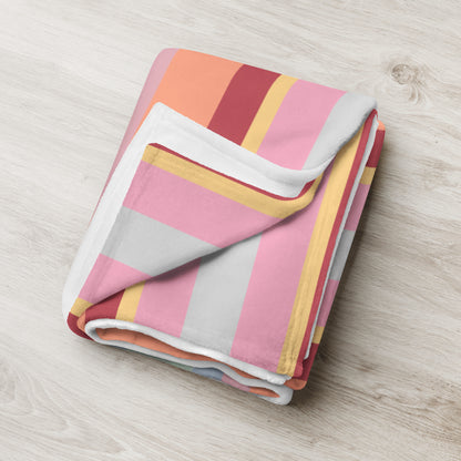 Premium Tagesdecke im klassischen Wolkenschoenshop Streifendesign