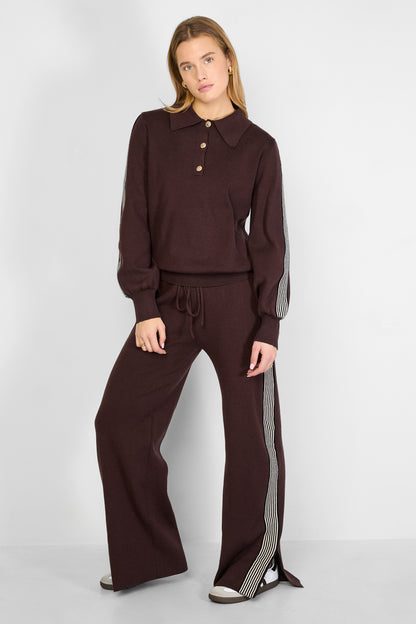 Strickhose mit Streifen