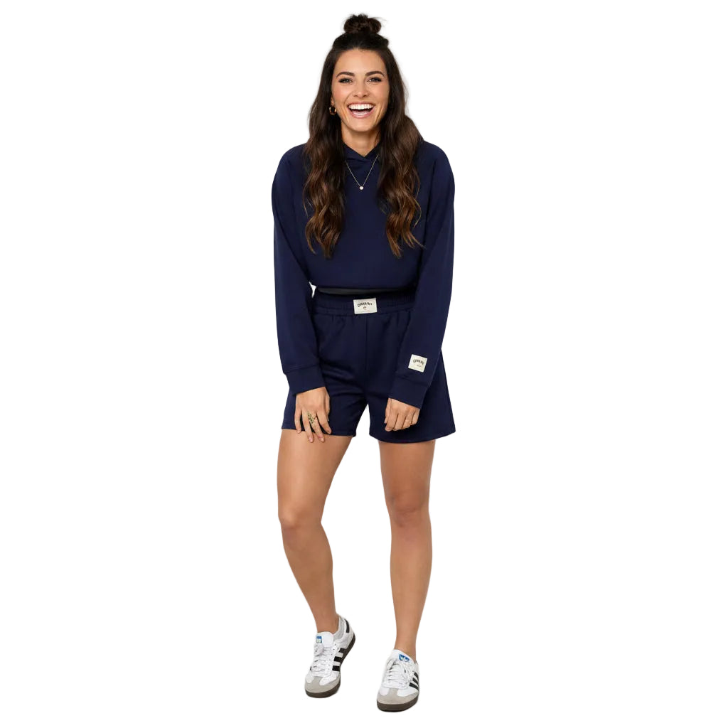 Gestrickte Polyesterfaser Damen Casual Shorts Sporty Einfarbig