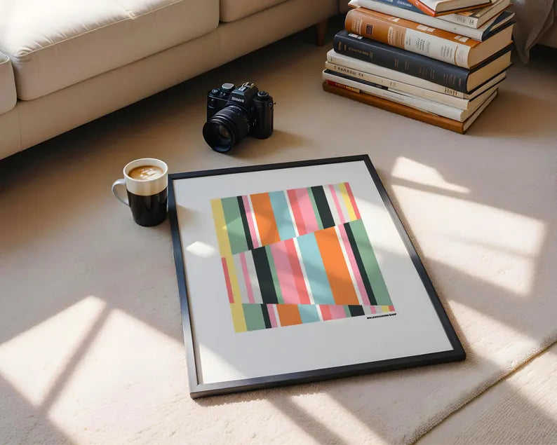 Mid Century Modern | buntes Poster