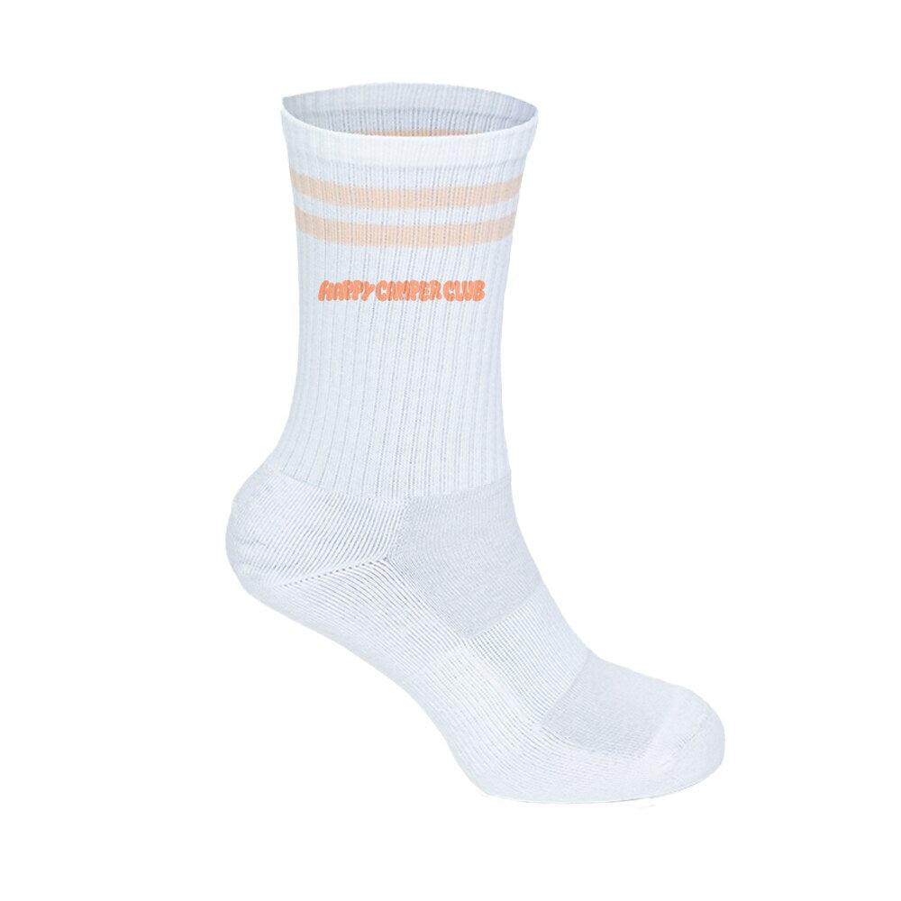 Happy Camper Club Tennissocken Peachfarbene Streifen