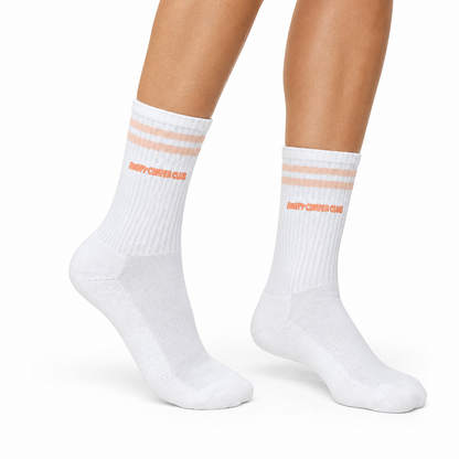 Happy Camper Club Tennissocken Peachfarbene Streifen