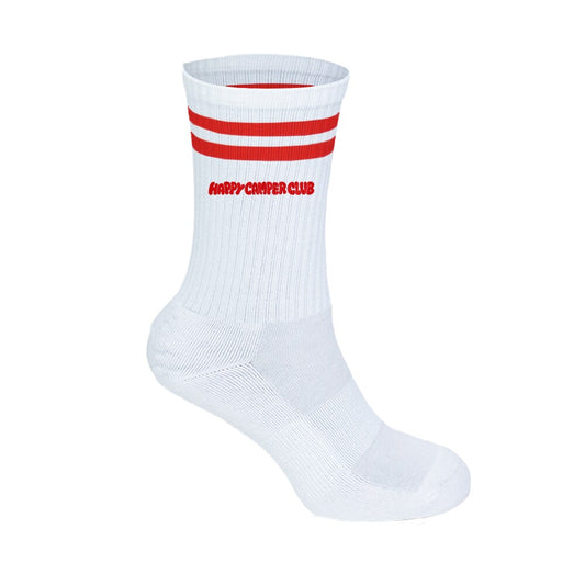 Happy Camper Club Tennissocken rote Streifen