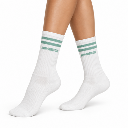 Happy Camper Club Tennissocken HAPPY CAMPER CLUB mintfarbene Streifen