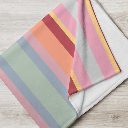 Premium Tagesdecke im klassischen Wolkenschoenshop Streifendesign