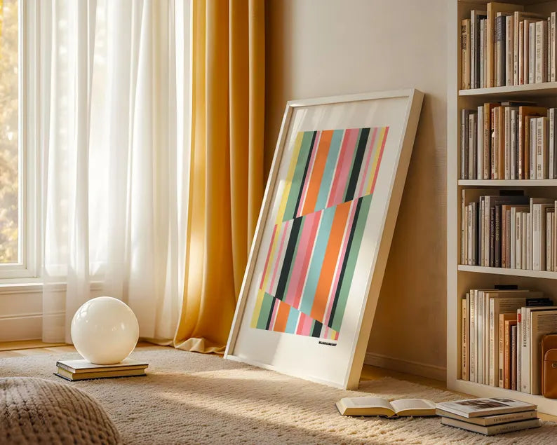Mid Century Modern | buntes Poster