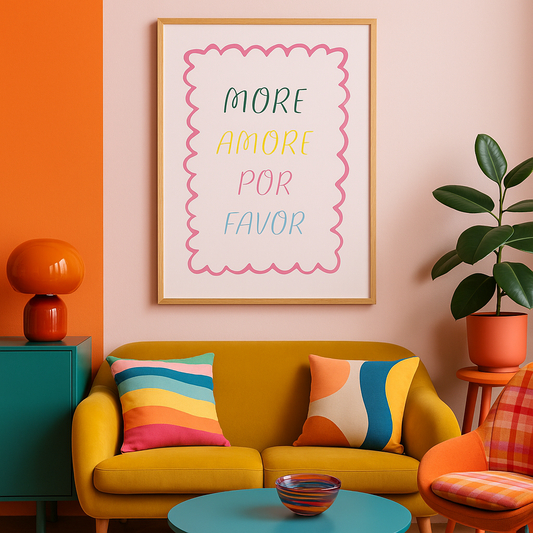 Poster - Farbenfroher Vibe für dein Zuhause oder Camper