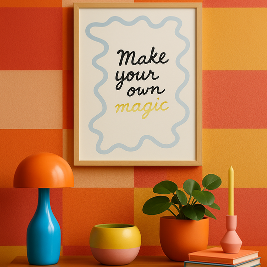 Motivationsposter | Bunter Kunstdruck im modernen Stil