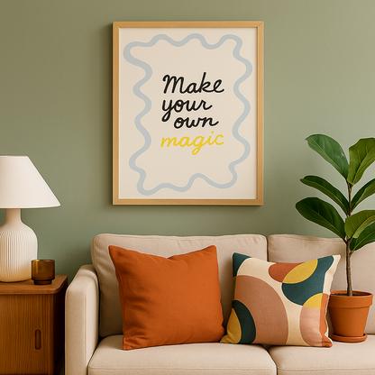 Motivationsposter | Bunter Kunstdruck im modernen Stil