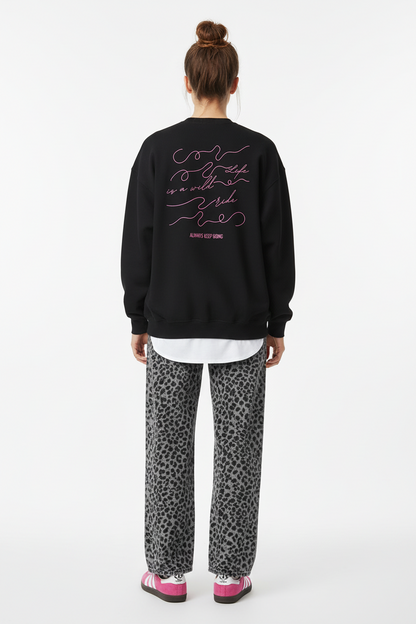Pullover Life is a wild ride | Weich, stylisch & motivierend