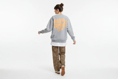 Happy Camper Club -Pullover Print vorne&hinten