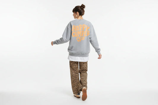 Happy Camper Club -Pullover Print vorne&hinten