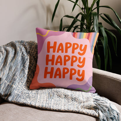 Premium-Kissen „Happy Classic Design“ – Zeitlos bunt, modern & gemütlich