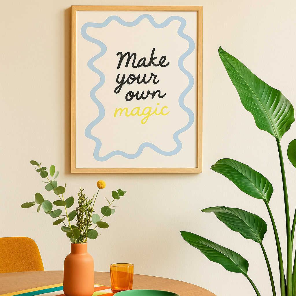 Motivationsposter | Bunter Kunstdruck im modernen Stil