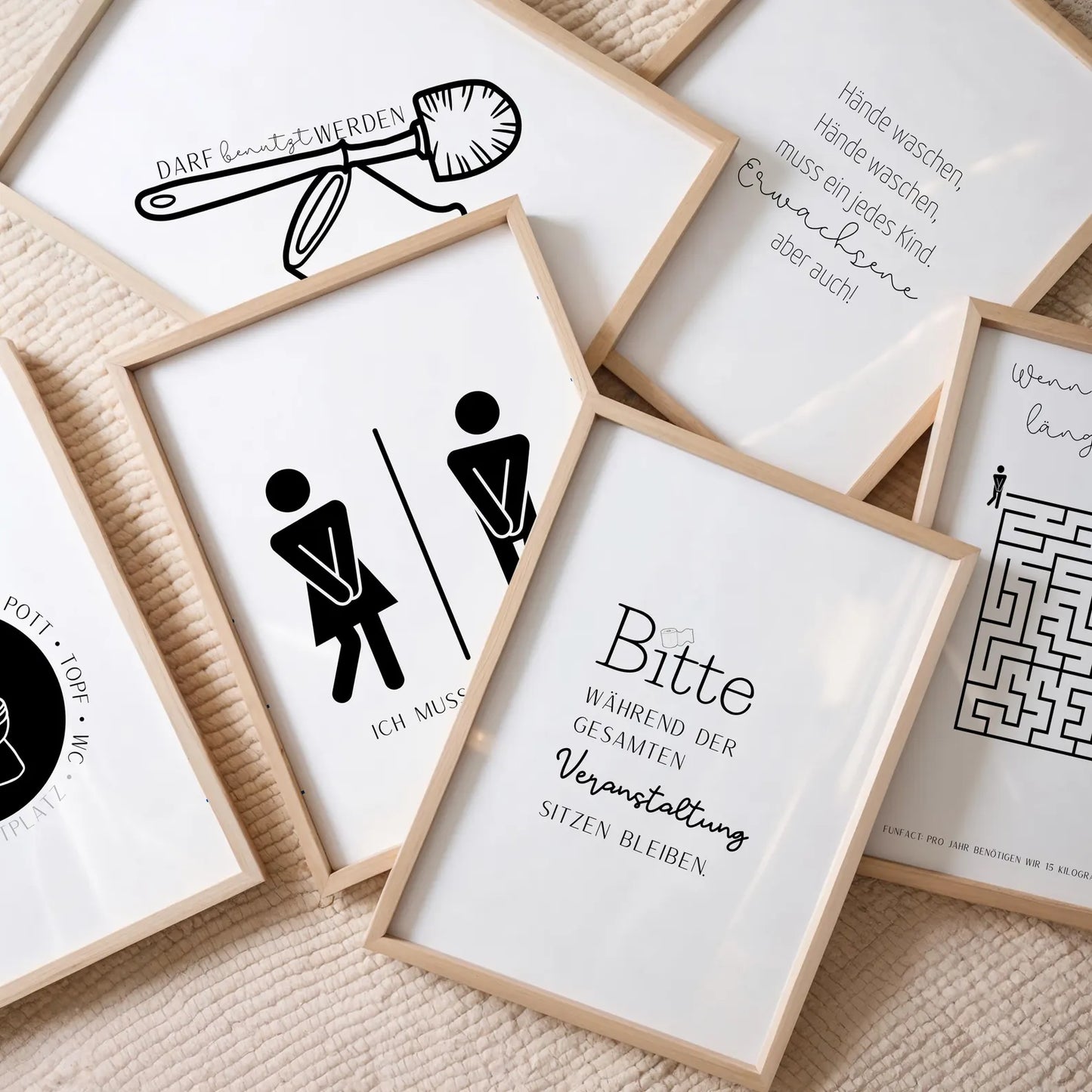 Poster | Humorvolle Badezimmer Deko