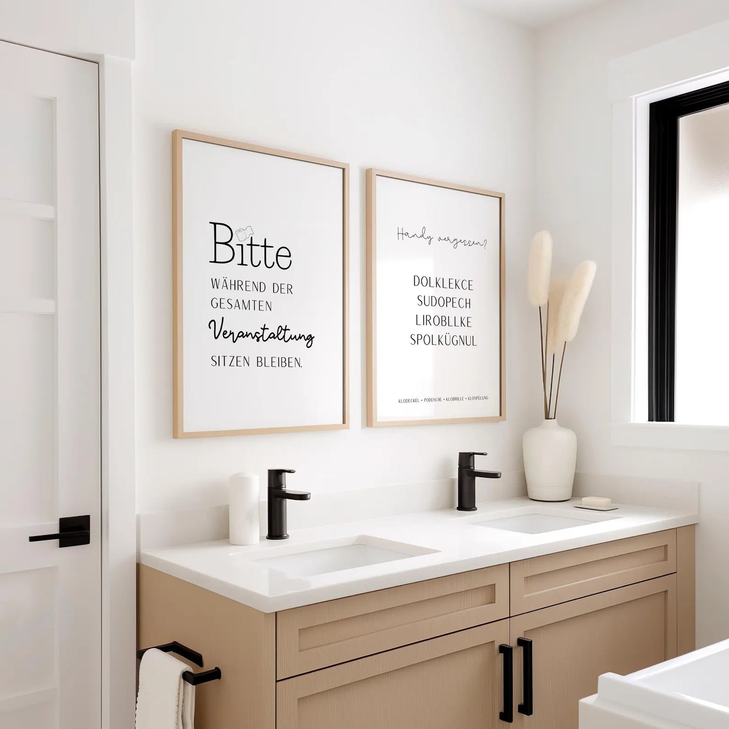 Lustiges WC-Poster   “Bitte während der gesamten Veranstaltung sitzen bleiben”