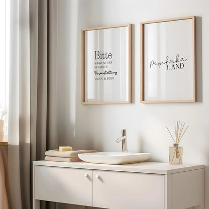 Lustiges WC-Poster   “Bitte während der gesamten Veranstaltung sitzen bleiben”