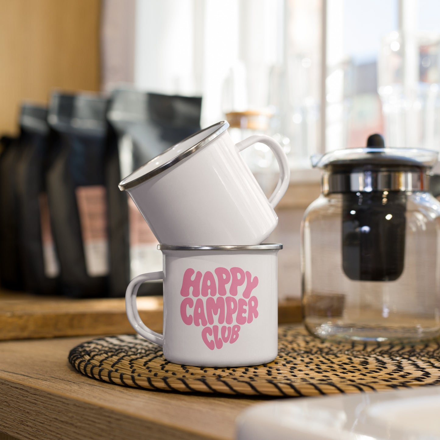 Happy Camper Club | Emailletasse Pink