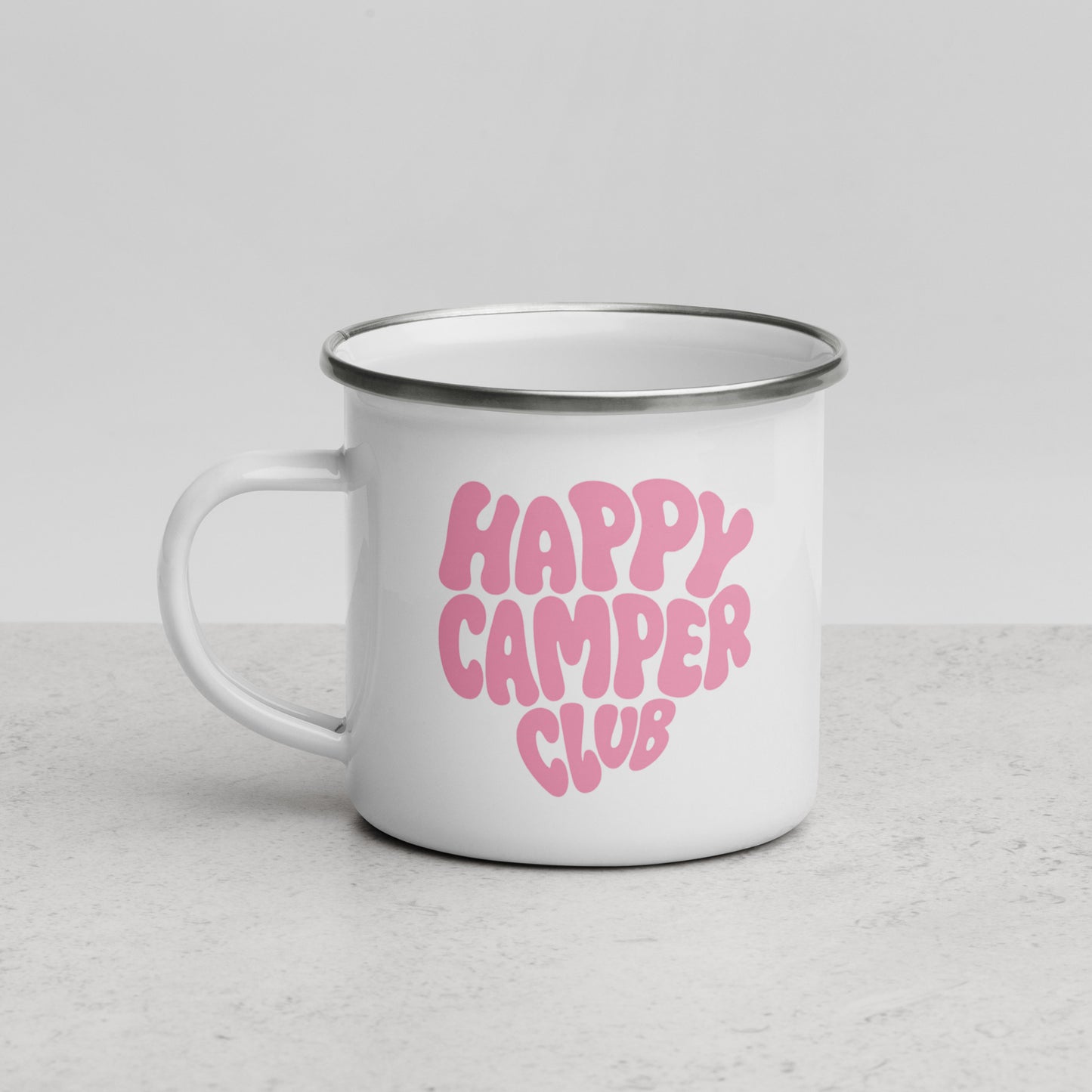 Happy Camper Club | Emailletasse Pink