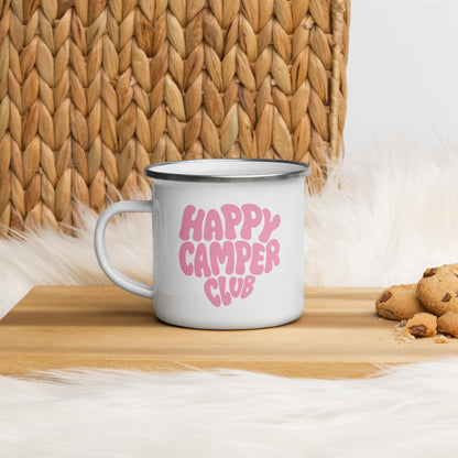 Happy Camper Club | Emailletasse Pink