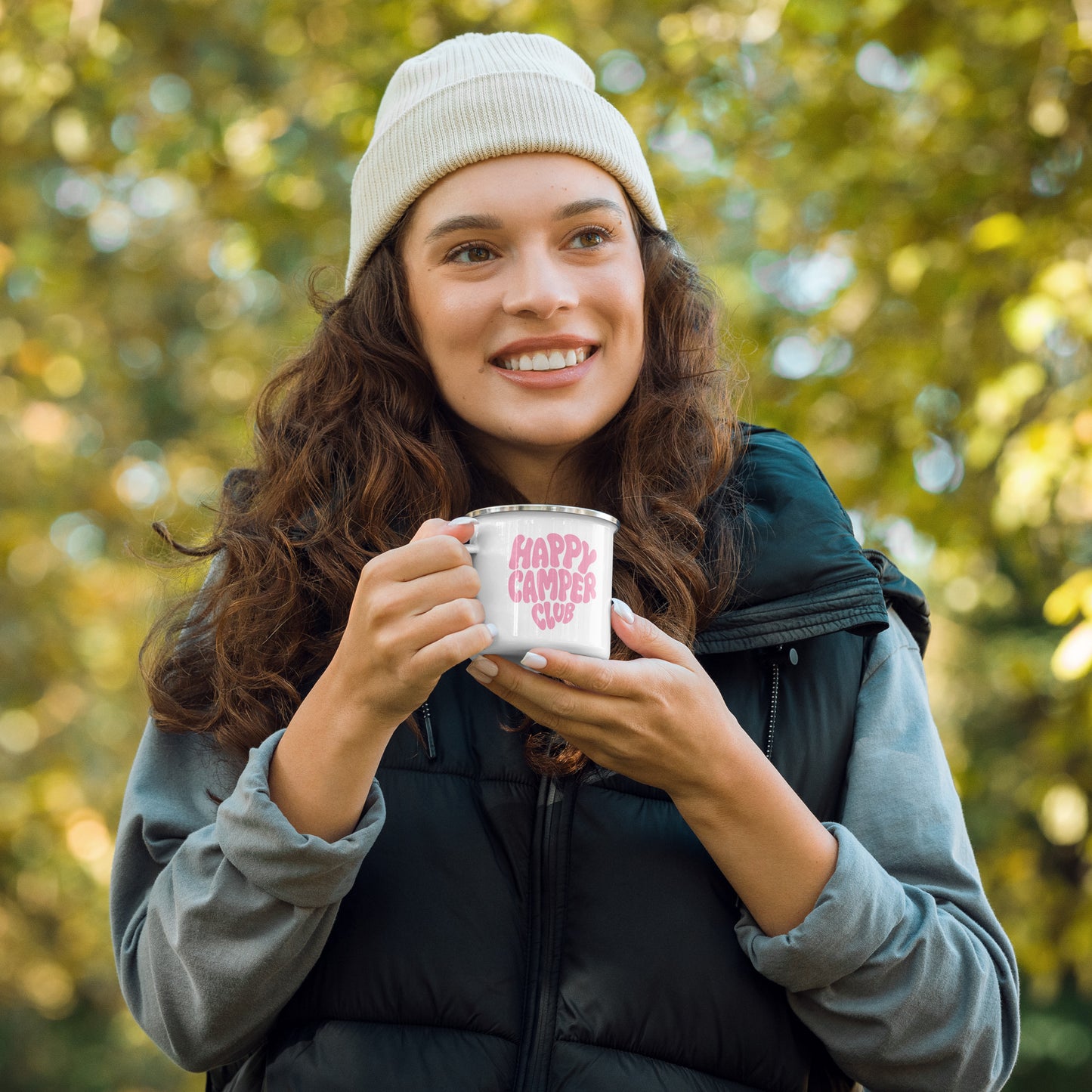 Happy Camper Club | Emailletasse Pink