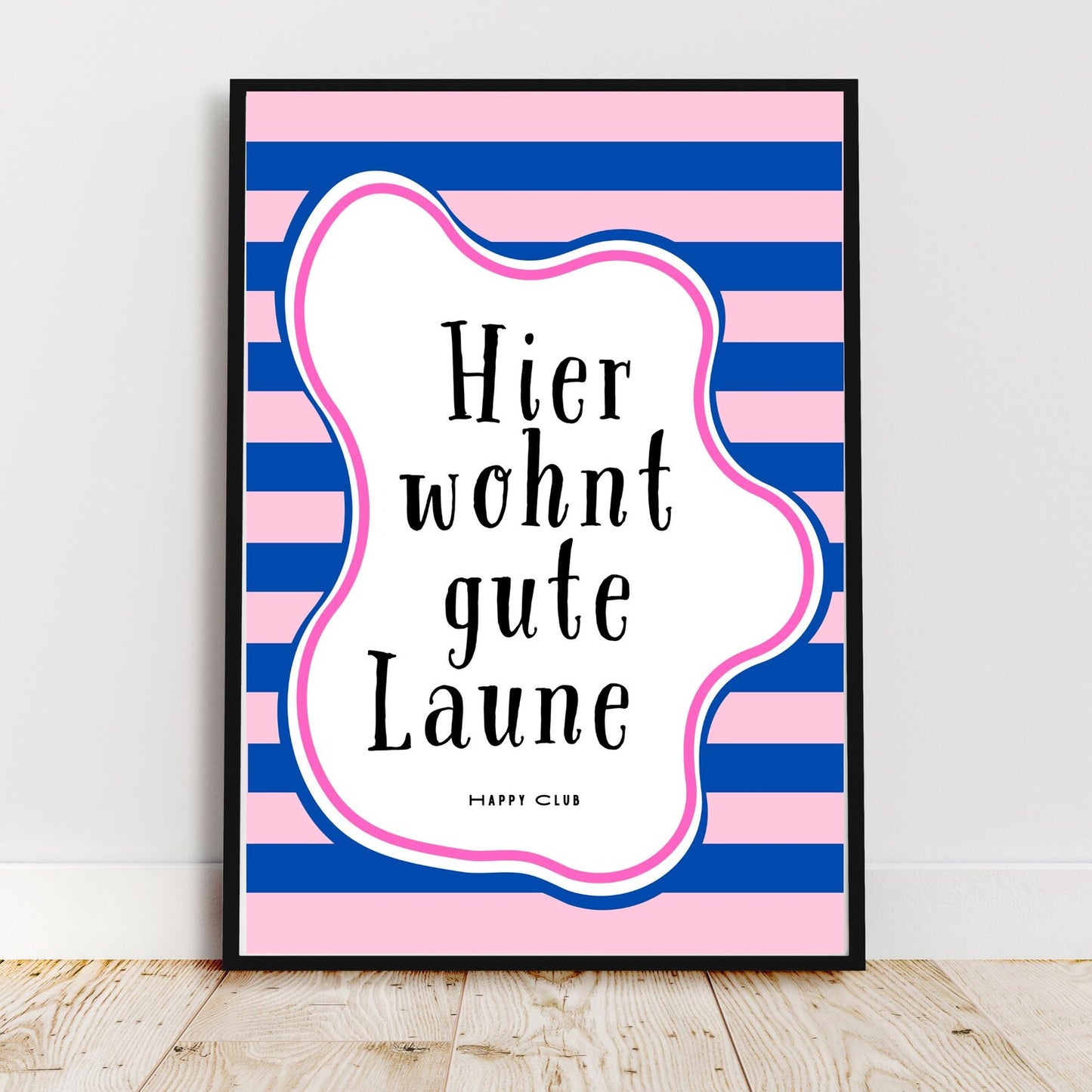 Typografie-Poster | Hier wohnt gute Laune