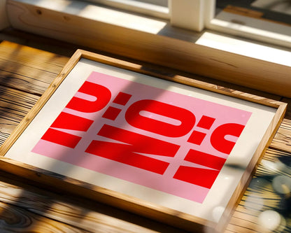 Modernes Typografie-Poster