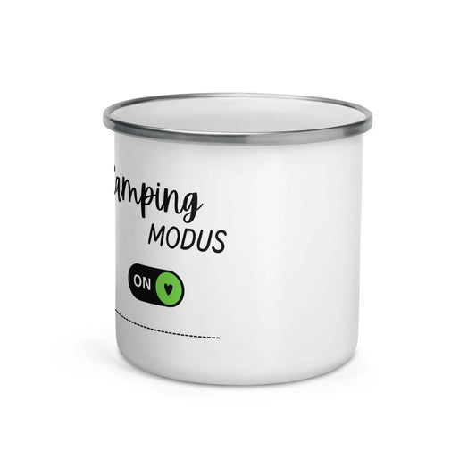 Emailletasse Campingmodus ON