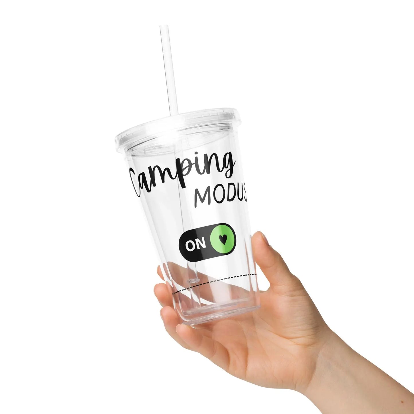 Becher aus Plastik | Camping Modus ON