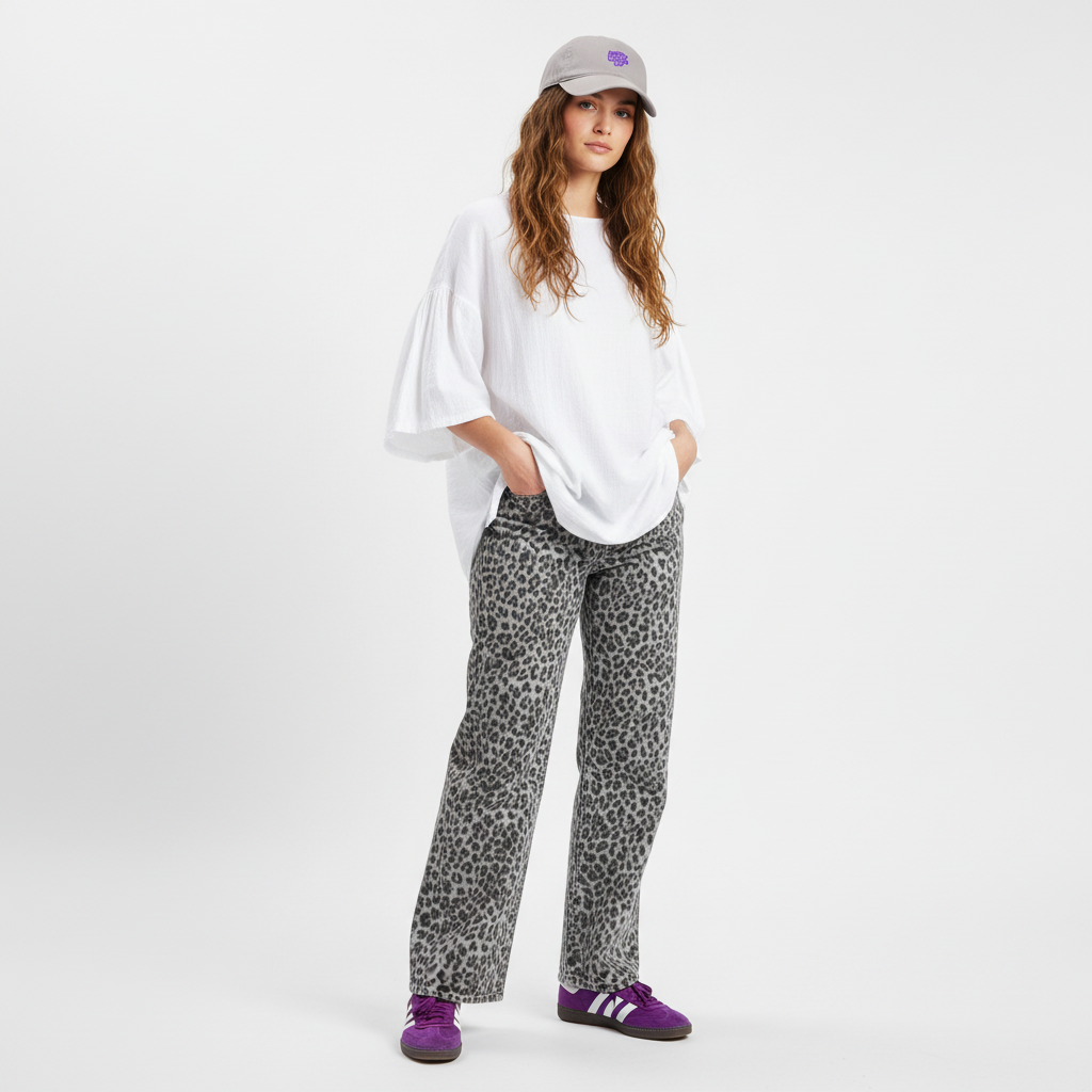 Bestickte Happy Camper Club Cap Lila Edition