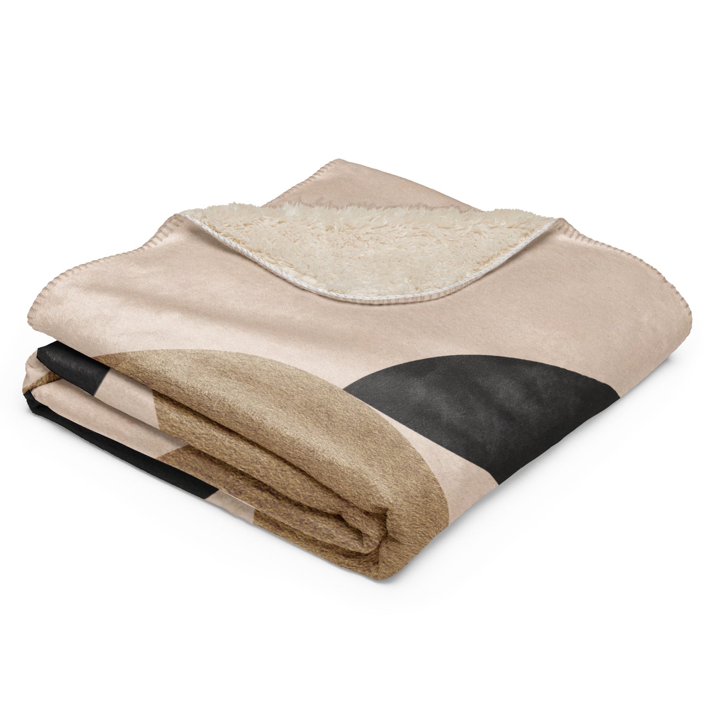 Premium Sherpa Kuscheldecke | Boho Design