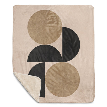 Premium Sherpa Kuscheldecke | Boho Design