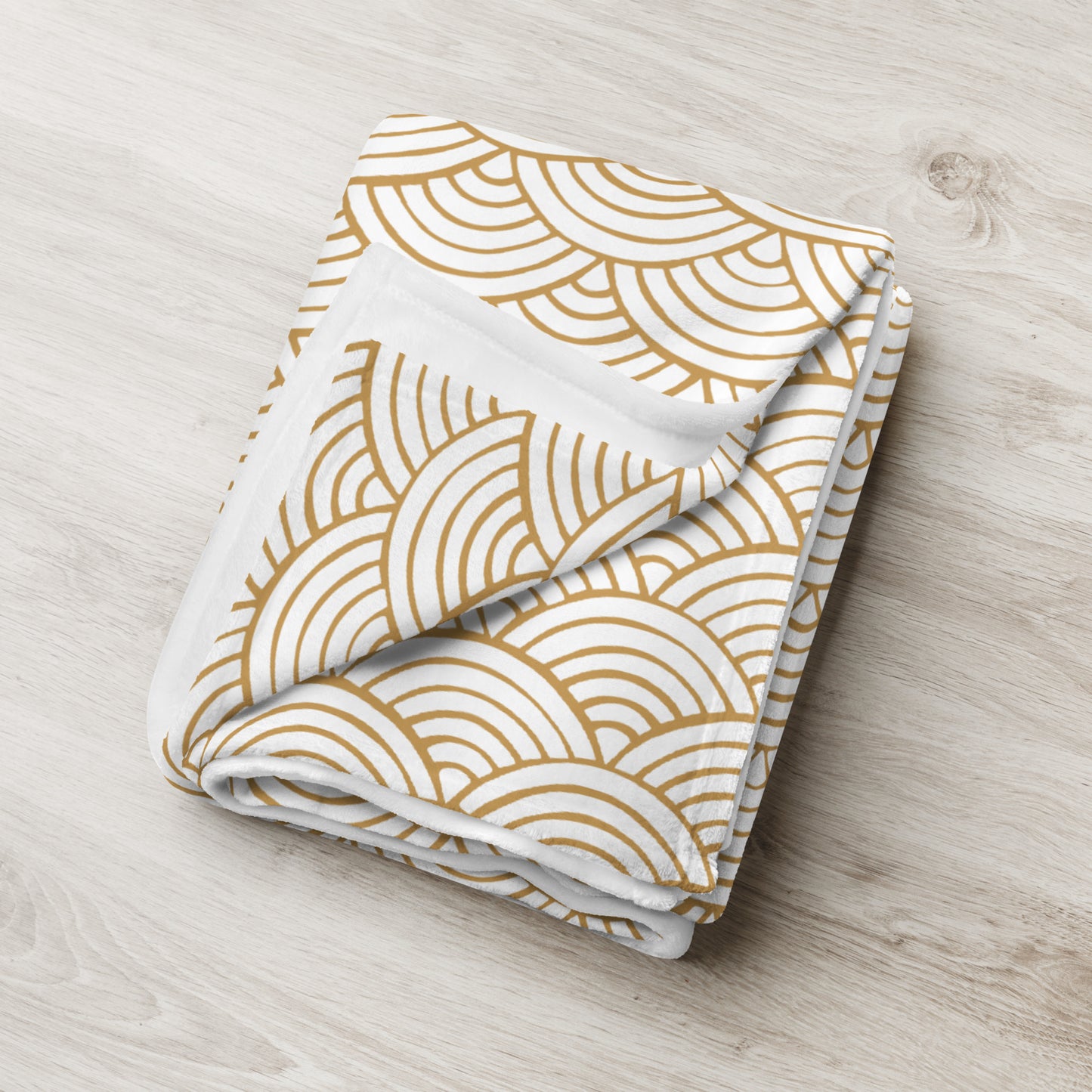 Tagesdecke mit Wellenmuster beige