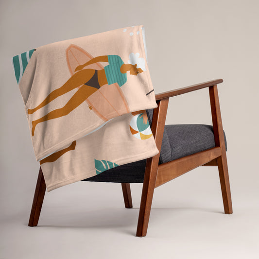 Kuscheldecke Happy Camper Club | Badedesign