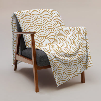 Tagesdecke mit Wellenmuster beige
