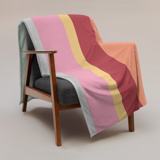 Premium Tagesdecke im klassischen Wolkenschoenshop Streifendesign