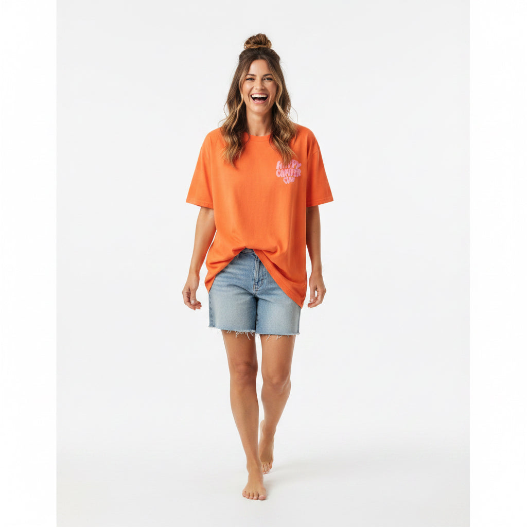 🧡 Happy Camper Club Camper Shirt – Orange