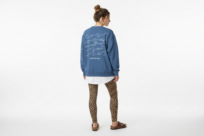 Statement Pullover: Life is a wild ride – Always keep going.