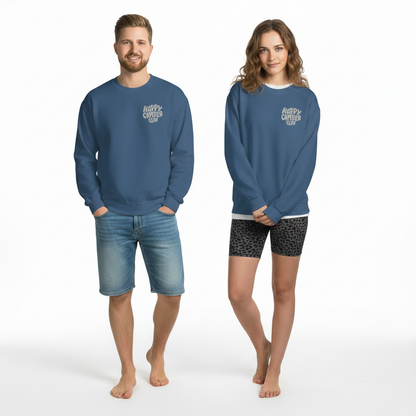 Happy Camper Club -Pullover Print vorne&hinten