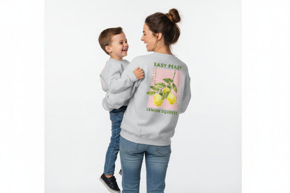 🍋 Kinder‑Sweatshirt „Easy Peasy Lemon Squeezy“