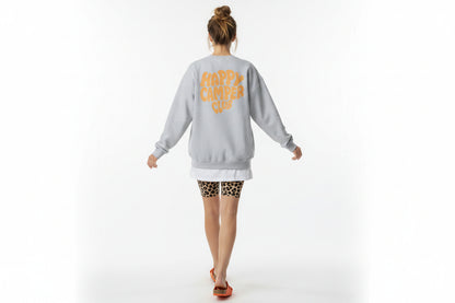 Grau Orange - Happy Camper Club Unisex-Pullover
